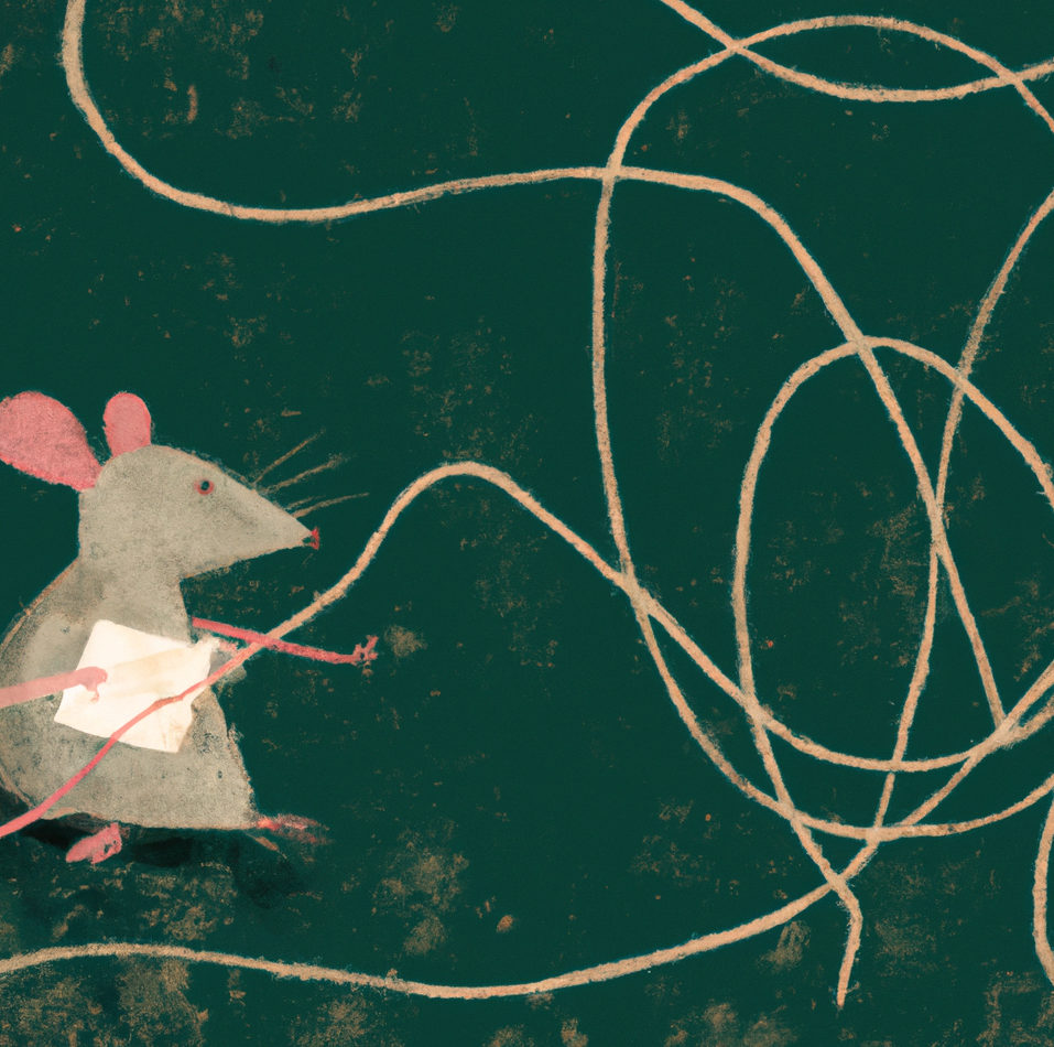 Un ratón jalando del hilo de la información pública